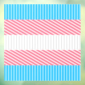 Autocollant Pour Fenêtre Drapeau de la fierté transgenre Abstraite de la ba (Feuille 3)