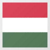 Autocollant Pour Fenêtre drapeau de la Hongrie (Feuille)