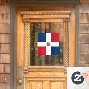 Autocollant Pour Fenêtre Drapeau de la République Dominicaine