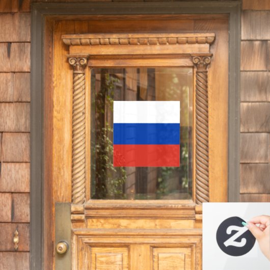 Autocollant Pour Fenêtre Drapeau de la Russie (Porte d'accueil)