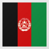 Autocollant Pour Fenêtre Drapeau de l'Afghanistan (Feuille)