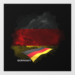 Autocollant Pour Fenêtre Drapeau de l'Allemagne