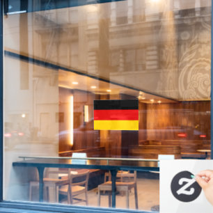 Autocollant Pour Fenêtre Drapeau de l'Allemagne découpé sur mesure