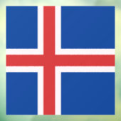 Autocollant Pour Fenêtre Drapeau de l'Islande (Feuille 3)