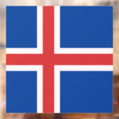 Autocollant Pour Fenêtre Drapeau de l'Islande (Feuille 2)
