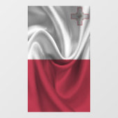 Autocollant Pour Fenêtre Drapeau de Malte (Feuille)