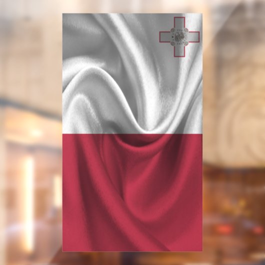 Autocollant Pour Fenêtre Drapeau de Malte (Feuille 2)