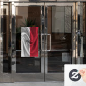 Autocollant Pour Fenêtre Drapeau de Monaco (Porte de bureau)