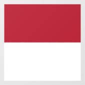 Autocollant Pour Fenêtre Drapeau de Monaco (Feuille)
