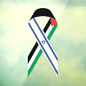 Autocollant Pour Fenêtre Drapeau de paix Israël et Palestine (Feuille 3)