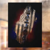 Autocollant Pour Fenêtre Drapeau de police (Feuille 2)