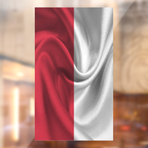 Autocollant Pour Fenêtre Drapeau de Pologne