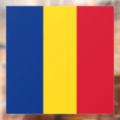 Autocollant Pour Fenêtre Drapeau de Roumanie (Feuille 2)