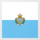 Autocollant Pour Fenêtre Drapeau de Saint-Marin (Feuille)