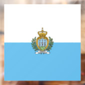 Autocollant Pour Fenêtre Drapeau de Saint-Marin (Feuille 2)