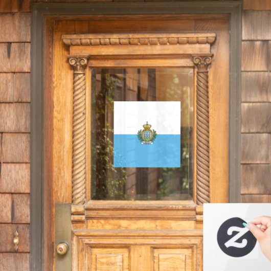Autocollant Pour Fenêtre Drapeau de Saint-Marin (Porte d'accueil)