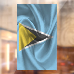 Autocollant Pour Fenêtre Drapeau de Sainte-Lucie
