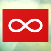 Autocollant Pour Fenêtre Drapeau des Métis (Feuille 3)
