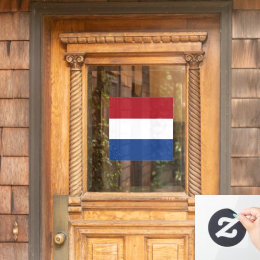 Autocollant Pour Fenêtre Drapeau des Pays-Bas (Porte d'accueil)