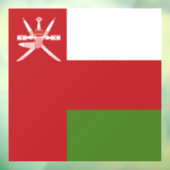 Autocollant Pour Fenêtre Drapeau d'Oman (Feuille 3)