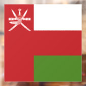 Autocollant Pour Fenêtre Drapeau d'Oman (Feuille 2)