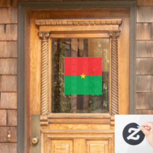 Autocollant Pour Fenêtre drapeau du Burkina Faso