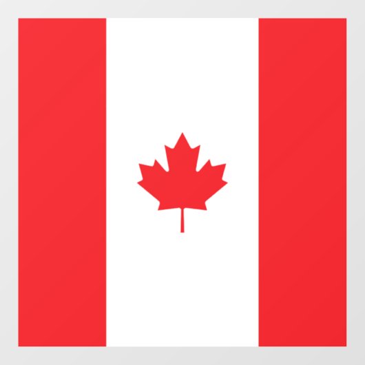 Autocollant Pour Fenêtre Drapeau du Canada (Feuille)