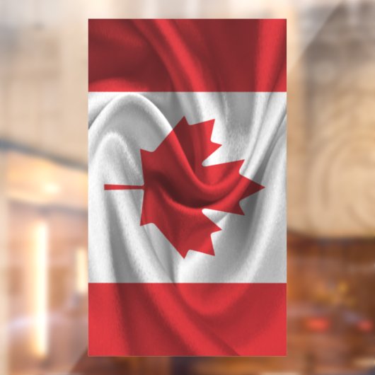 Autocollant Pour Fenêtre Drapeau du Canada (Feuille 2)