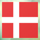 Autocollant Pour Fenêtre Drapeau du Danemark (Feuille 3)