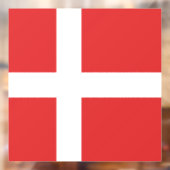 Autocollant Pour Fenêtre Drapeau du Danemark (Feuille 2)