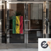 Autocollant Pour Fenêtre Drapeau du Ghana (Porte de bureau)