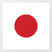 Autocollant Pour Fenêtre Drapeau du Japon (Feuille)