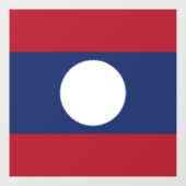 Autocollant Pour Fenêtre Drapeau du Laos (Feuille)