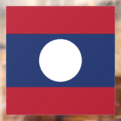 Autocollant Pour Fenêtre Drapeau du Laos (Feuille 2)
