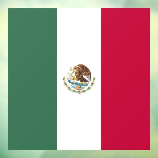 Autocollant Pour Fenêtre Drapeau du Mexique (Feuille 3)