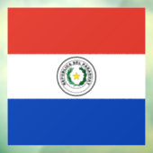 Autocollant Pour Fenêtre Drapeau du Paraguay (Feuille 3)