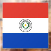 Autocollant Pour Fenêtre Drapeau du Paraguay (Feuille 2)