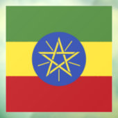 Autocollant Pour Fenêtre Drapeau éthiopien (Feuille 3)