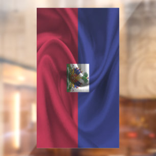 Autocollant Pour Fenêtre Drapeau Haïti