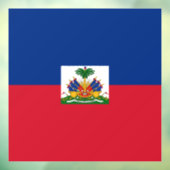 Autocollant Pour Fenêtre Drapeau Haïti (Feuille 3)