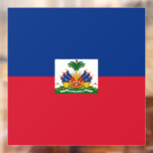 Autocollant Pour Fenêtre Drapeau Haïti (Feuille 2)