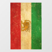 Autocollant Pour Fenêtre Drapeau Iran Lion et Sun Shah d'Iran (Feuille)