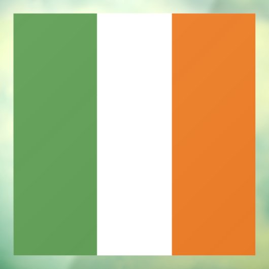 Autocollant Pour Fenêtre Drapeau irlandais (Feuille 3)