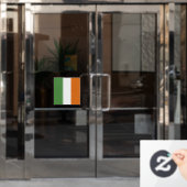 Autocollant Pour Fenêtre Drapeau irlandais (Porte de bureau)