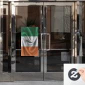 Autocollant Pour Fenêtre Drapeau irlandais (Porte de bureau)