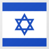 Autocollant Pour Fenêtre Drapeau Israël (Feuille)