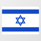 Autocollant Pour Fenêtre Drapeau Israël (Feuille)