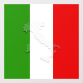 Autocollant Pour Fenêtre Drapeau italien (Feuille)