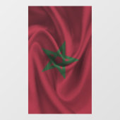 Autocollant Pour Fenêtre Drapeau Maroc (Feuille)