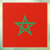 Autocollant Pour Fenêtre drapeau marocain (Feuille 3)